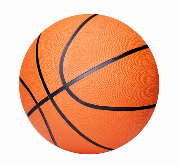 흰색 배경 위에 절연 농구 — 스톡 사진