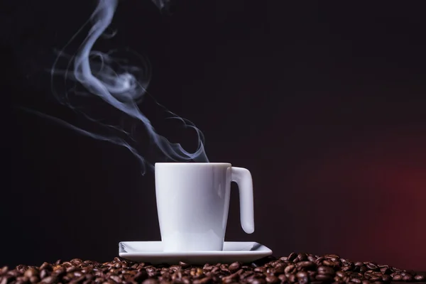 Taza con café caliente — Foto de Stock