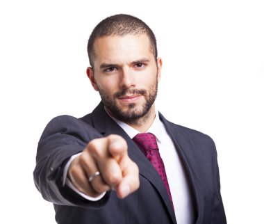 Yönetici adam sana parmakla