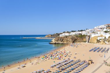 Güzel plaj Albufeira, Portekiz