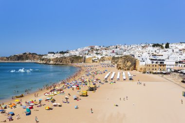 Güzel plaj Albufeira, Portekiz