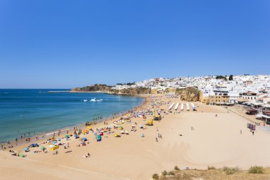 Güzel plaj Albufeira, Portekiz