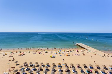 Güzel plaj Albufeira, Portekiz