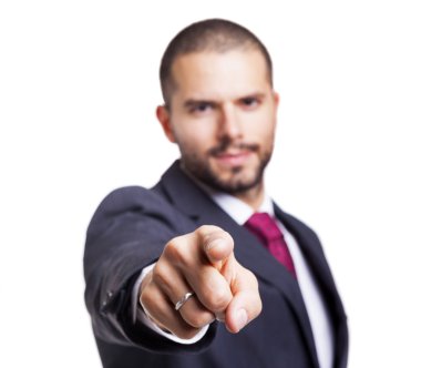 Yönetici adam sana parmakla