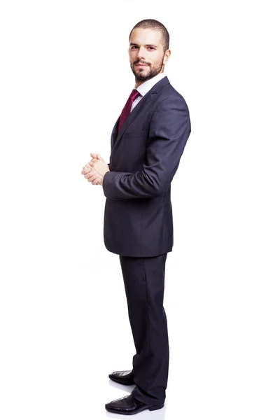 Side view of a young businessman — Stock Photo, Image
