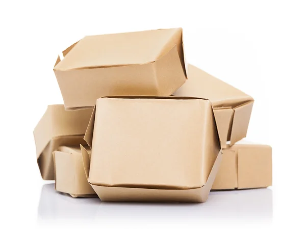 Crowded cardboard boxes — Stock Photo, Image