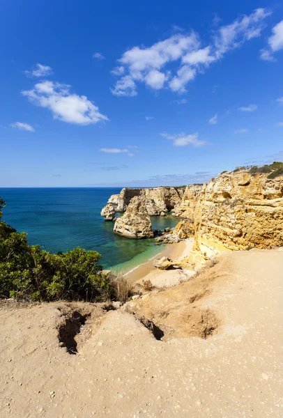 Playa idílica praia da Marinha —  Fotos de Stock