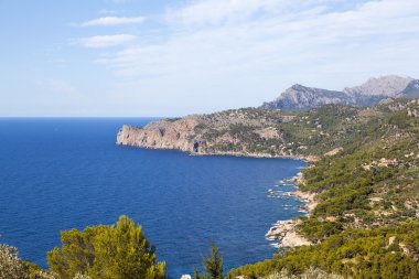 West coast Mallorca Adası görünümünü