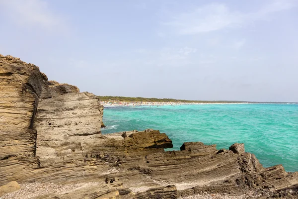 Plaży Es Trenc w Mallorca island — Zdjęcie stockowe