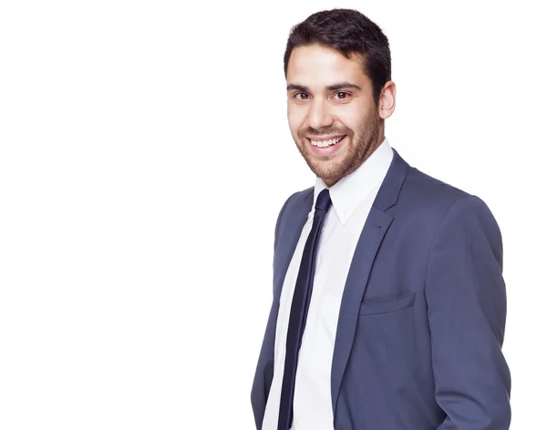 Smiling business man standing — Stock Photo, Image