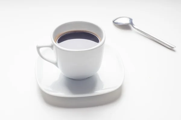 Tasse de café sur fond blanc — Photo