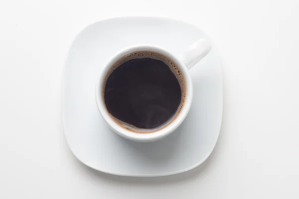 Top view of a cup of coffee — Stock Photo, Image