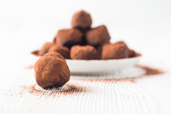 Chocolate truffels aroma, chistmas present, valentine day