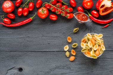 Ripe domates sağlıklı gıda arka plan ve kopya alanı