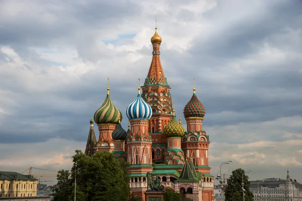 Catedral de Vasily o Abençoado na Praça Vermelha Moscou Rússia — Fotografia de Stock