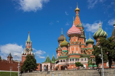 Şefaat Cathedral St. Basil's kırmızı Meydanı, Moskova, Rusya Federasyonu
