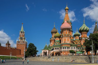 Şefaat Cathedral St. Basil's kırmızı Meydanı, Moskova, Rusya Federasyonu