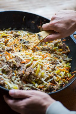 Geleneksel Asya sığır sebze ile tanışın