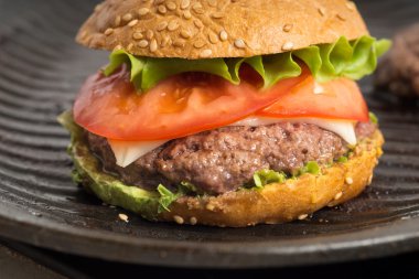 Lezzetli ve iştah açıcı Hamburger Çizburger
