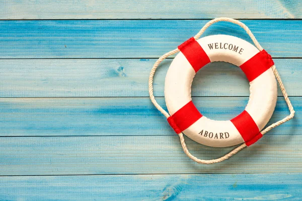 Lifebuoy with Welcome aboard