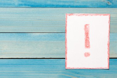 kırmızı çerçeve ile kağıt kartı