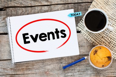 Olaylar yazıt oval kırmızı çerçeve