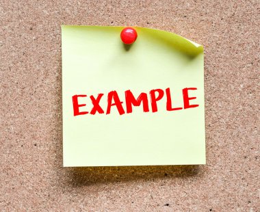 Not örnek yazıt ile