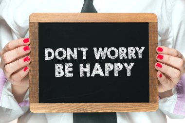 yok endişe olmak mutlu blackboard kitabe