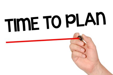 Marker ile planlamak için zaman yazma el