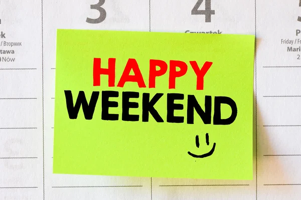 Happy weekend card — Stock Photo, Image