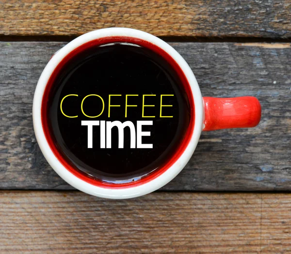 Coffee time Inscription — Stock Photo, Image