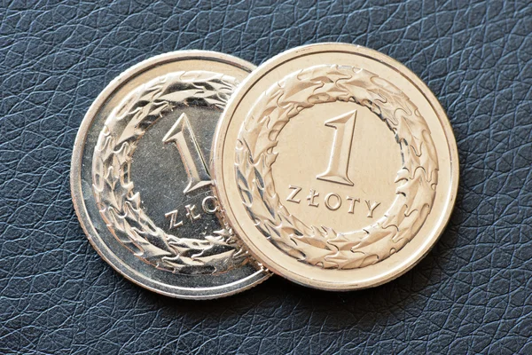 Uma moeda Zloty polaca — Fotografia de Stock