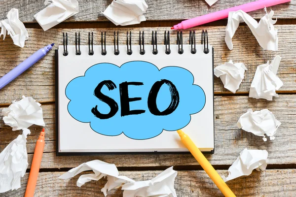 Notes about SEO — Stock Photo, Image