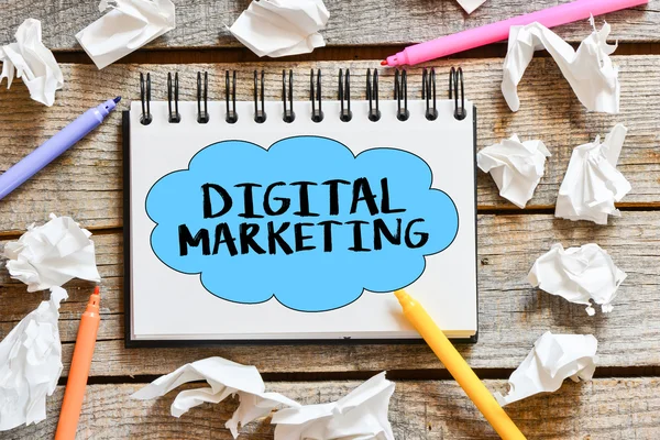 Uwagi na temat marketingu cyfrowego — Zdjęcie stockowe