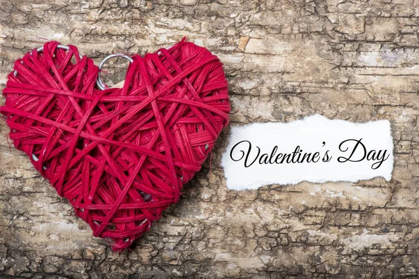 Valentýnský Text Bílém Papíře Čas Den Milenců Lásko Valentýna — Stock fotografie