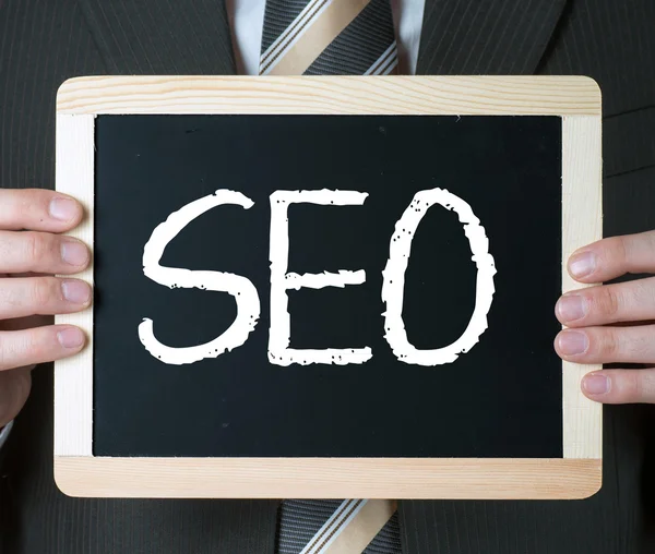 Antecedentes con SEO palabra de negocios — Foto de Stock