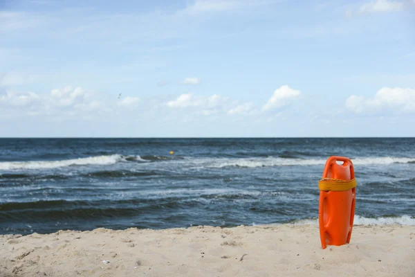 Red buoy for a lifeguard — Stock Photo, Image