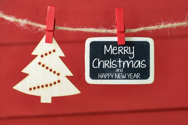 Imagens antigas sobre fundo de madeira com decoração de Natal . — Fotografia de Stock