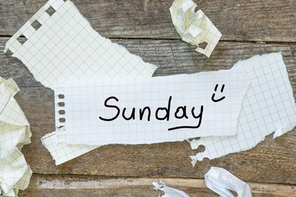 Планирование воскресенья — стоковое фото