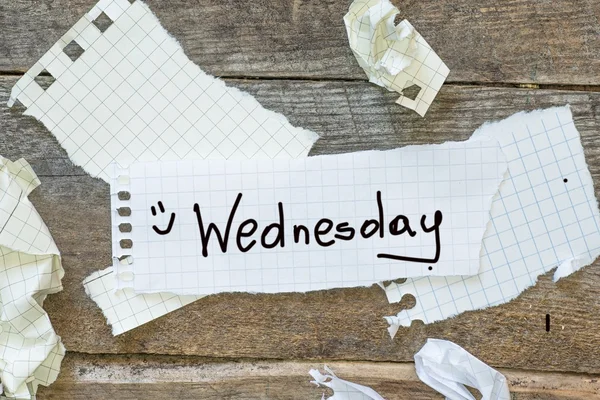 Wednesday planning — Stock Photo, Image