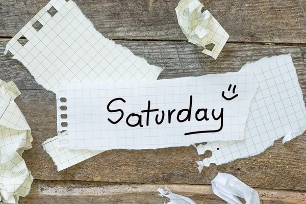 Saturday planning — Stock Photo, Image