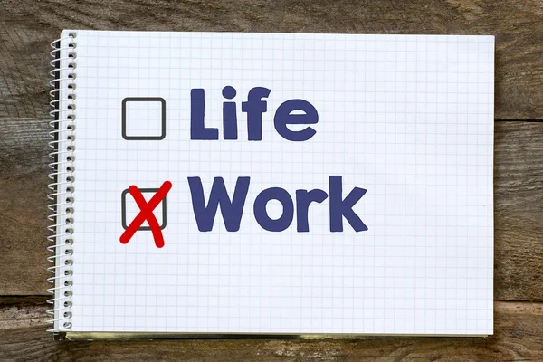 Notebook with checklist on table — Stock Photo, Image