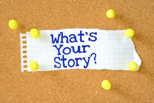 The phrase What's Your Story — Stock Photo, Image