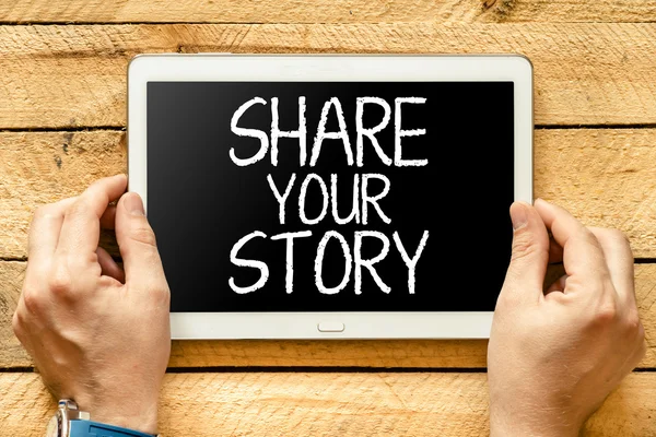 Share your story — Stock Photo, Image