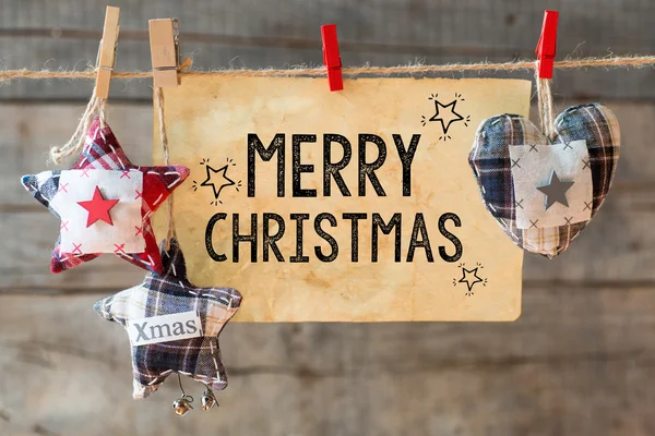 Merry christmas inscriptie — Stockfoto