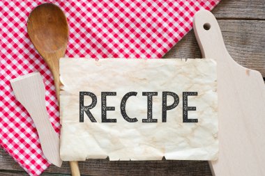 Eski kağıt üzerinde tarifi