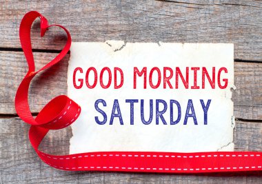 İyi sabah Cumartesi