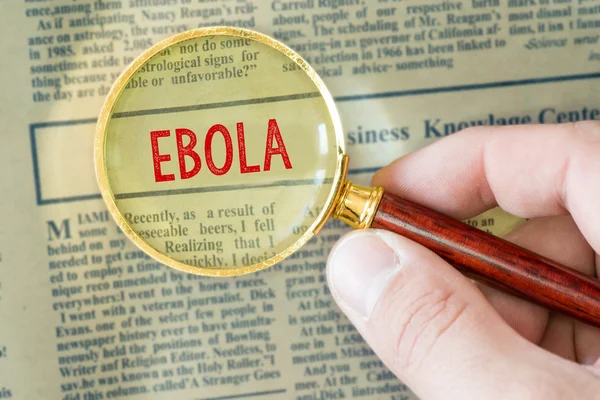 Hand Showing Ebola — Stock Photo, Image