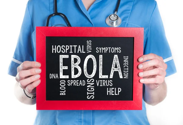 Ebola virus inscription — Stock Photo, Image