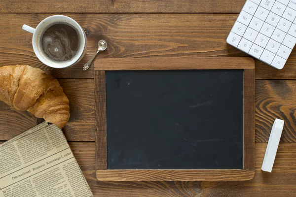 Small wooden framed blackboard — Stock Photo, Image